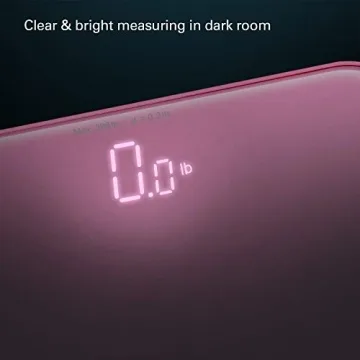 Stylish Wide Digital Body Weight Scale Up to 396lb in Pink
