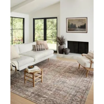 Elegant Loloi Amber Lewis Georgie Area Rug in Bordeaux