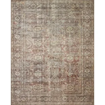 Elegant Loloi Amber Lewis Georgie Area Rug in Bordeaux