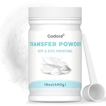 Godora DTF Powder White Hot Melt Adhesive for Dark Fabrics