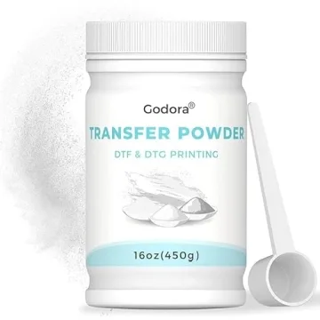 Godora DTF Powder White Hot Melt Adhesive for Dark Fabrics