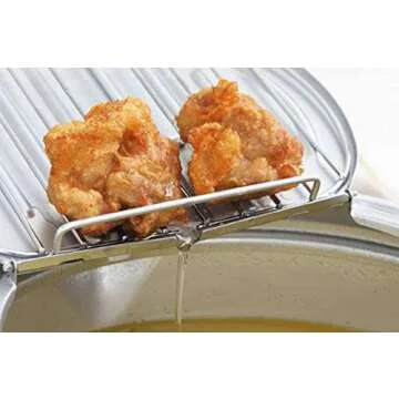 Yoshikawa Tempura Pot 7.9 inches Induction Compatible