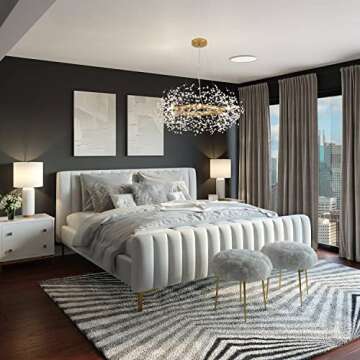 Macarena Gold Crystal Chandelier Modern Round Pendant Lighting