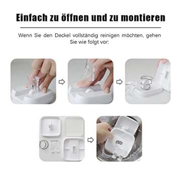 NUMYTON Airtight Food Storage Containers - 6Pcs - Pantry Organization and Storage - Pasta Containers...