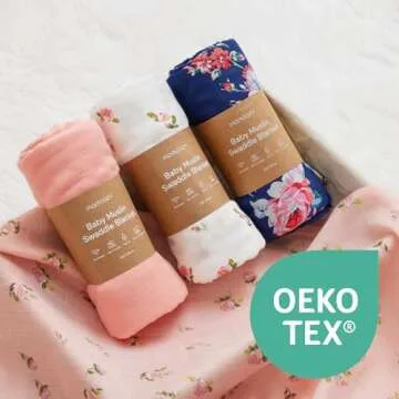 Momcozy Soft Muslin Swaddle Blankets for Babies