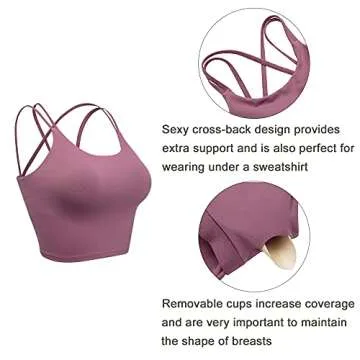 Vorcy Women Padded Sports Bra for Fitness and Training