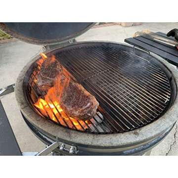 Slow 'N Sear Kamado Grill - Premium Charcoal Smoker