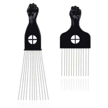 Twist Sponge Set with Metal Pick for Curly Hair