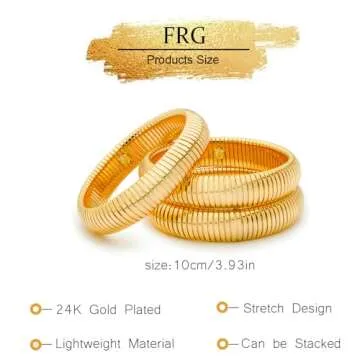 Shop FRG Gold Bangles Set - Chic & Durable Bracelets