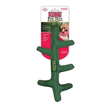 Kong PetStix - Durable Interactive Fetch Toy for Indoor/Outdoor Play - Medium Dog Toy (Assorted Colo...