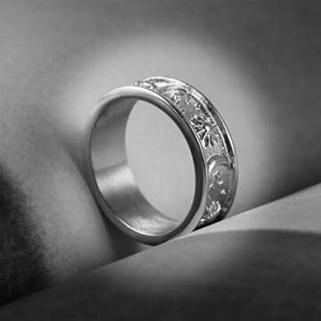 HZMAN Moon Star Sun Ring - Durable Boho Jewelry