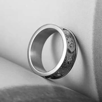 HZMAN Moon Star Sun Ring - Durable Boho Jewelry