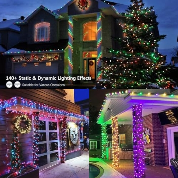 Vibrant ODEETRONIC RGB Color Changing Christmas Lights