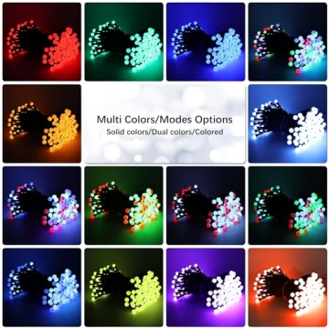 Vibrant ODEETRONIC RGB Color Changing Christmas Lights
