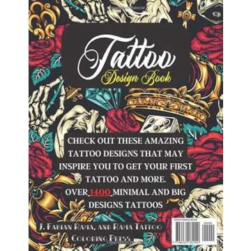 Tattoo Design Book: Over 1400 Tattoo Designs for Real Tattoo Artists, Professionals and Amateurs. Or...