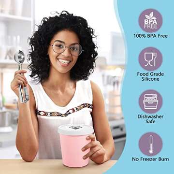 TTUBBIEZ Ice Cream Containers - 2 Pack Freezer Storage