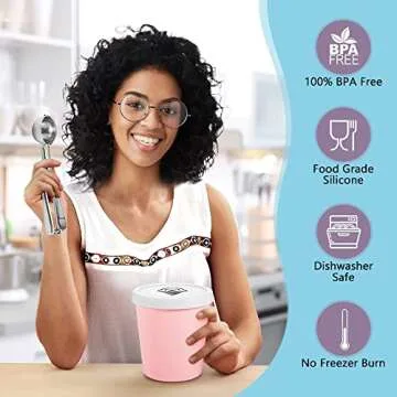 TTUBBIEZ Ice Cream Containers - 2 Pack Freezer Storage