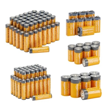 Amazon Basics 108 Count Alkaline Battery Super Value Pack - Power Your Devices