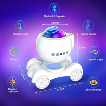 ENOKIK Galaxy Projector - Multifunctional Night Light & Speaker