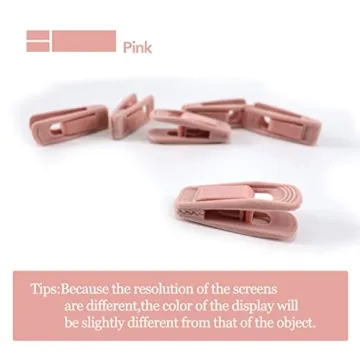 Trgowaul Light Pink Velvet Hanger Clips for Closet Organization
