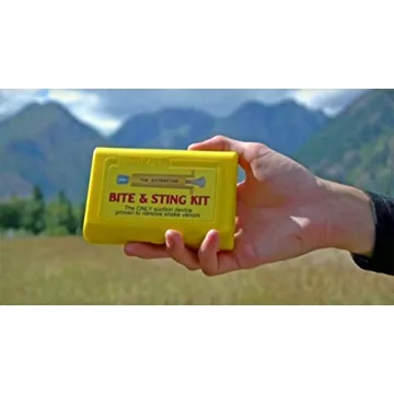 Sawyer Products Venom Extractor & Suction Pump Kit for Snake Bite, & Bee, Wasp, and Mosquito Stings, Yellow, One Size (B4)