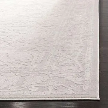 SAFAVIEH Reflection Collection Area Rug - 8' x 10', Creme & Ivory, Boho Tribal Distressed Design, Non-Shedding & Easy Care, Ideal for High Traffic Areas in Living Room, Bedroom (RFT665D)