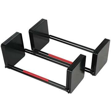 PowerBlock Elite EXP 70-90 lb. Dumbbell Kit, Stage 3 Expansion Kit, Only Compatible After Stage 1 & Stage 2 Adjustable Dumbbells Purchase, Durable Steel, Innovative Workout Equipment Black