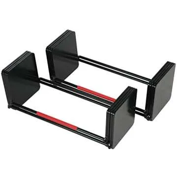 PowerBlock Elite EXP 70-90 lb. Dumbbell Kit, Stage 3 Expansion Kit, Only Compatible After Stage 1 & Stage 2 Adjustable Dumbbells Purchase, Durable Steel, Innovative Workout Equipment Black