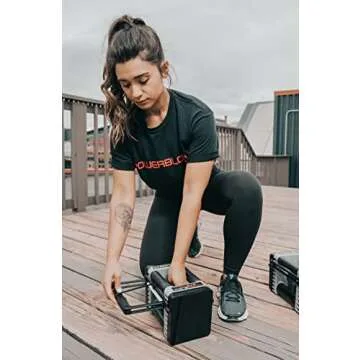 PowerBlock Elite EXP 70-90 lb. Dumbbell Kit, Stage 3 Expansion Kit, Only Compatible After Stage 1 & Stage 2 Adjustable Dumbbells Purchase, Durable Steel, Innovative Workout Equipment Black