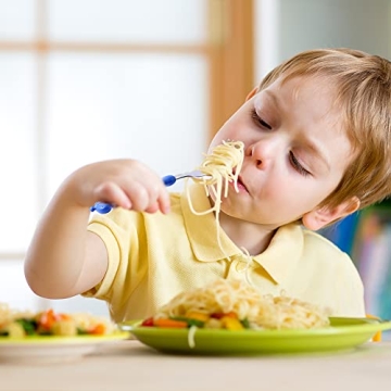 FUNNUO Kids Cartoon Stainless Steel Utensils in Portable Case