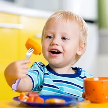 FUNNUO Kids Cartoon Stainless Steel Utensils in Portable Case