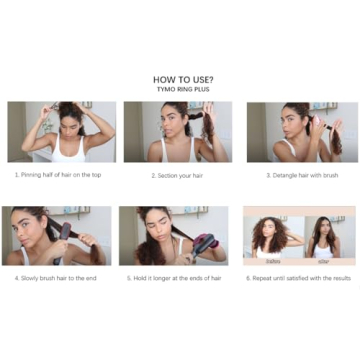 TYMO RING PLUS Ionic Hair Straightener for Effortless Styling