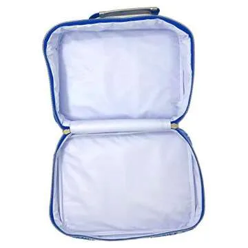 Lilly Pulitzer Blue Insulated Lunch Box with Shoulder Strap