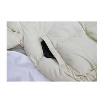 Angsuttc Bubble Coats for Women Puffer Jacket Zip-Up Crop Warm Winter Jackets with Pockets Beige M