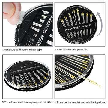 Premium Hand Sewing Needles Kit for All Crafting Needs