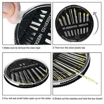 Premium Hand Sewing Needles Kit for All Crafting Needs