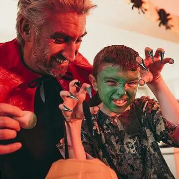 Gothic Style Claw Rings for Halloween Cosplay Fun