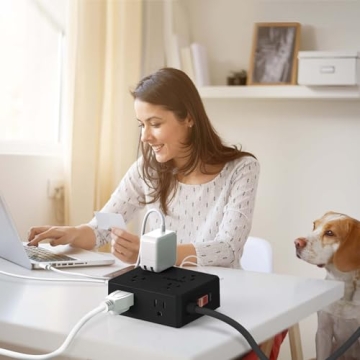 Surge Protector Power Strip with 8 Outlets and USB Ports