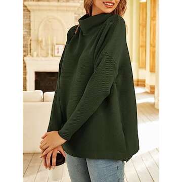 LILLUSORY Mock Turtleneck Sweater for Women - Cozy & Chic