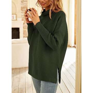 LILLUSORY Mock Turtleneck Sweater for Women - Cozy & Chic