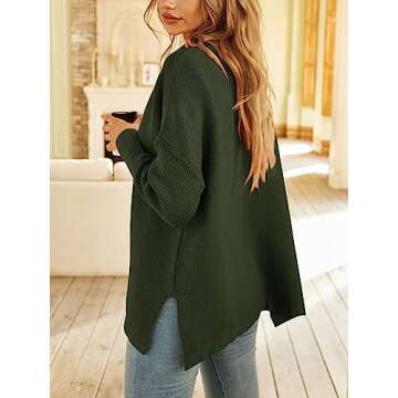 LILLUSORY Mock Turtleneck Sweater for Women - Cozy & Chic