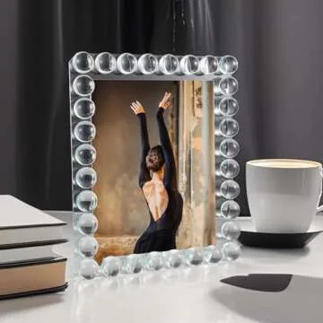 SAAEH SWWH 8x10 Clear Bubble Crystal Picture Frame