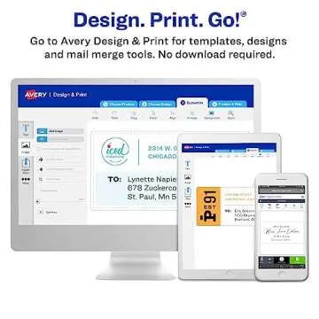 Avery Printable Shipping Labels with Sure Feed Technology