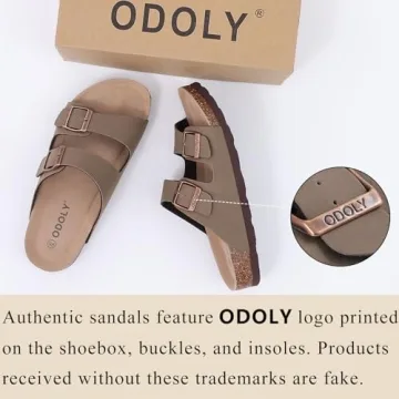 Comfortable ODOLY Cork Slide Sandals for Stylish Summer Days