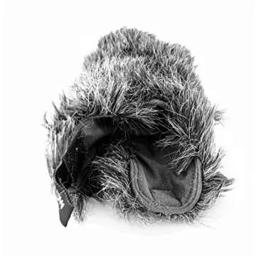 Movo WS-G8 Furry Outdoor Windscreen for Rode VideoMic Pro (Custom Fit, Dark Gray)