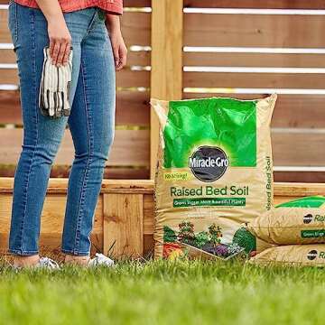 Organic Miracle-Gro Raised Bed Soil for Thriving Gardens 1.5 CF