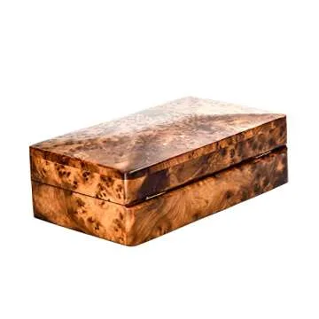 BAZAARDI Hand Carved Antique Wooden Jewelry Box