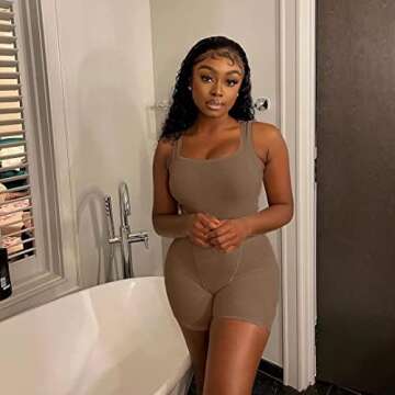 ZFLM Casual Workout Sets Two Piece Outfits for Women Ribbed Crop Tank Top High Waist Yoga Leggings A...