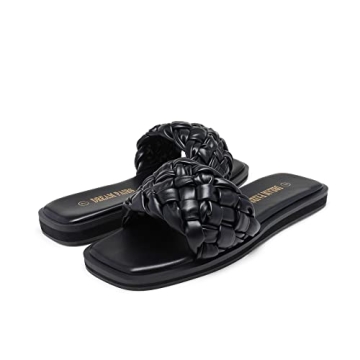 Stylish Dream Pairs Square Open Toe Slide Sandals