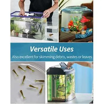 Pawfly 3 Inch Aquarium Fish Net with Telescopic Handle